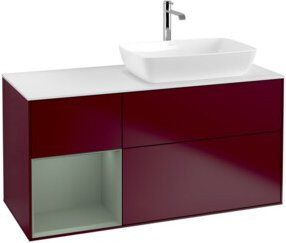 V&B Waschtischunterschrank Finion in Weiß, B/T/H: 120 x 50,1 x 50,1 cm - Bild 1