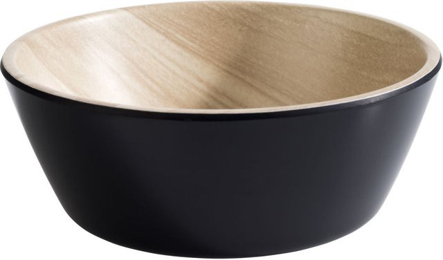APS Schale FRIDA Melamin rund beige/schwarz 250 ml Ø 12,5 cm x H 4,5 cm - Bild 1