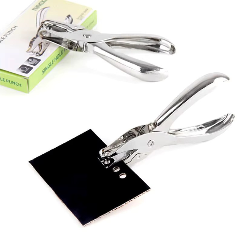 Einzellochstanzer 6 mm aus Metall in Silber für Scrapbooking und Bürobedarf - Bild 2