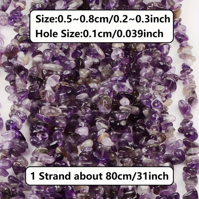 NASSBORO Kristallsteinperlen, lila, 5–8 mm, DIY - Bild 1