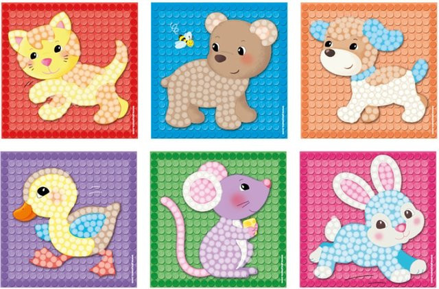 Playmais Little Mosaic Little Friends, mit farbenfrohen Motiven, ab 3 Jahre - Bild 1
