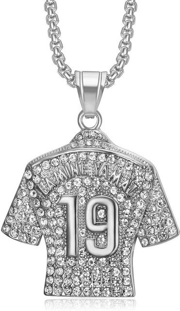 Honghui Anhänger Halskette, Titan, Gold, Diamant, Zirkonia, Damen - Bild 1