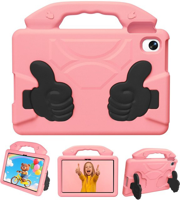 Xiaomi Kinder EVA Schutzhülle mit Griff und Ständer für Redmi Pad SE 9,7 Zoll und Poco Pad C1 in Pink - Bild 1