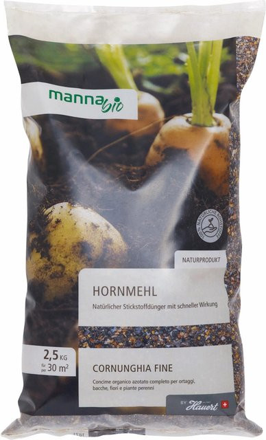 Manna Bio Hornmehl mit Slow-Release-Effekt, 2,5 kg - Bild 1