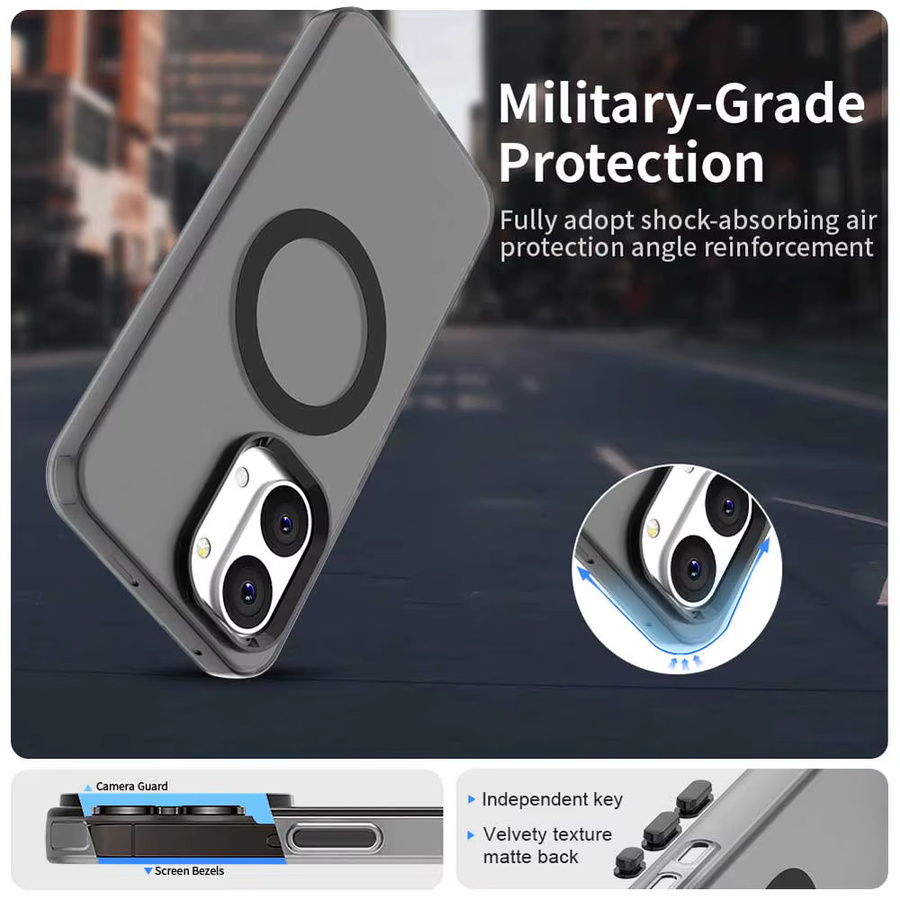 Magnetische transparente Handyhülle für Xiaomi Poco X8 X7 X6 X5 F7 F6 M8 M7 M6 Pro White - Bild 6