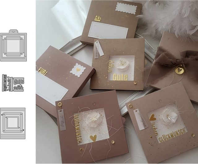 Metall-Stanzformen für DIY Scrapbooking und Kartenherstellung mit Fenster-Motiv für Fotoalben - Bild 1