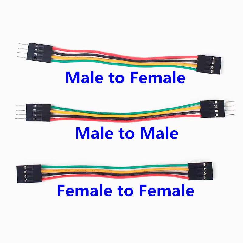 LUOHONGDA Dupont Jumper Kabel Set mit 2,54 mm Pitch für Arduino und Breadboard, 10 Stück, Mehrfarbig, Männlich-Weiblich und Linie - Bild 2