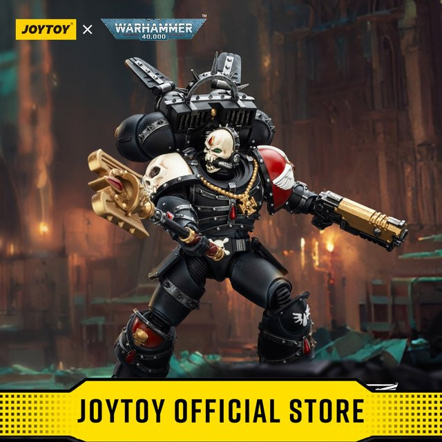 JOYTOY Warhammer 40k Blood Angels Lemartes Actionfigur, 1/18, mit Jump Pack, Blood Crozius und Absolver Bolt Pistole - Bild 1