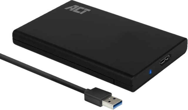 ACT AC1215 2,5 Zoll SATA Gehäuse in Schwarz - Bild 1