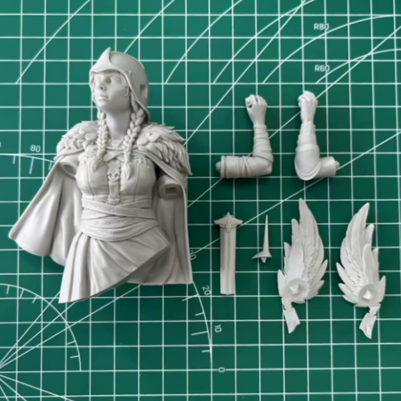 JIJIE Krieger-Göttin-Statue, Druckguss-Büste, Maßstab 1:10, Modellbausatz - Bild 2
