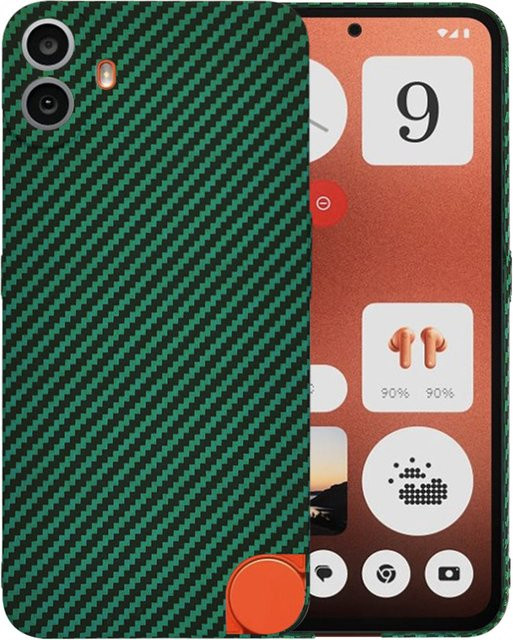 Techsuit Carbonite FiberShell Schutzhülle für Nothing CMF Phone 1 in Grün - Bild 1