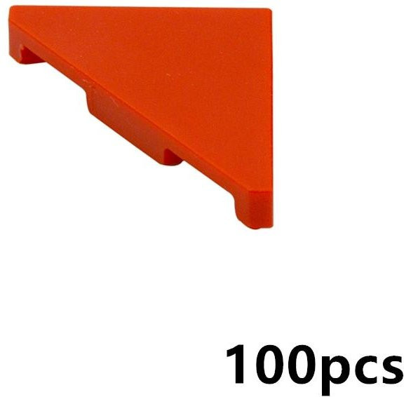 Leduo Glatte Steine, Flache Kachel, 100-teiliges Set, Rot - Bild 1