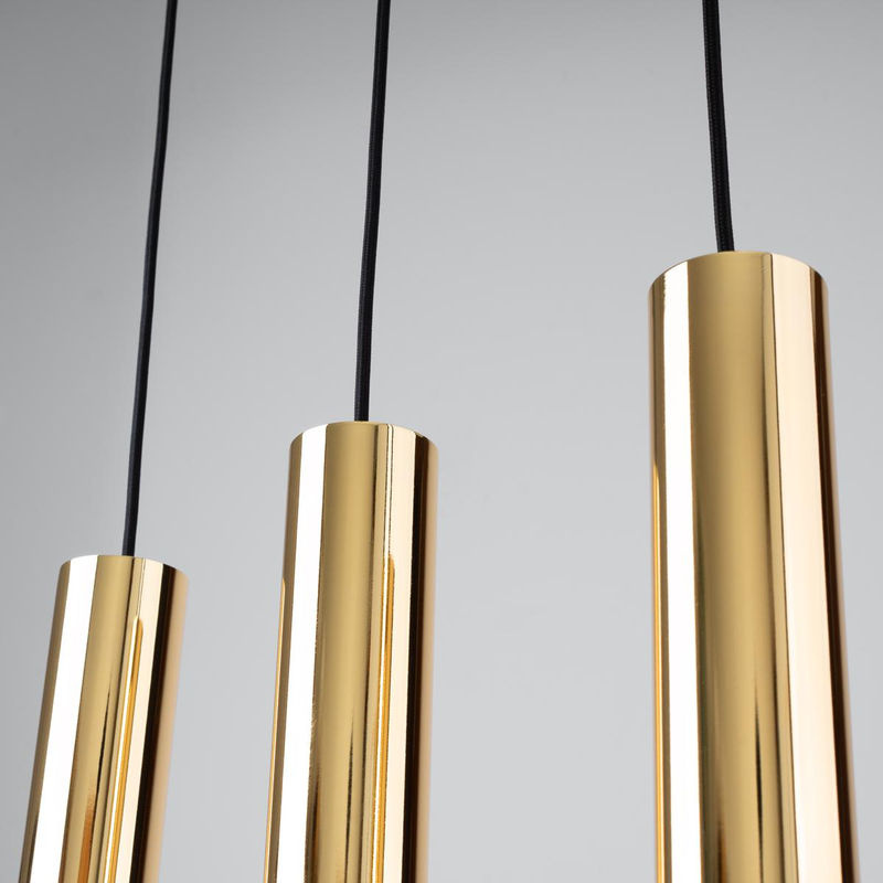 SLV Lagos Moderne Pendelleuchte aus Metall in Gold, 3 x GU10 - Bild 3