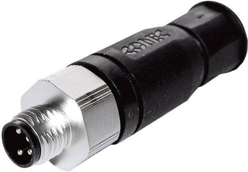 Conec 42-00007 Sensor-Aktor-Steckverbinder M8 Stecker gerade unkonfektioniert Polzahl 4 schwarz - Bild 1