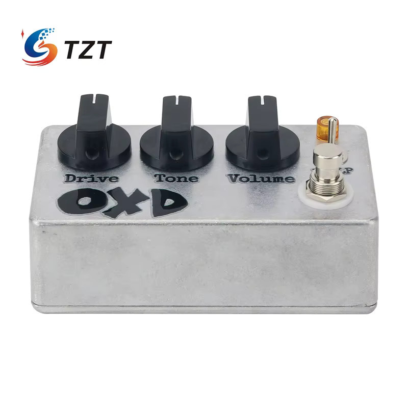 TZT OXD Single Guitar Effektpedal Overload Distortion Ersatz für Fulltone OCD in Silber (Button/Foot Nail Version) - Bild 2