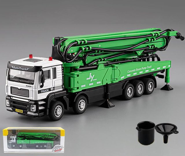 Zementbetonpumpen-LKW, Ingenieurfahrzeug, 1:50, Legierung Druckguss, mit Rückzug, ab 14 Jahren - Bild 1