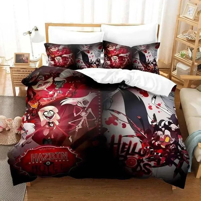 Loona Boss 3D Anime Bettwäsche Set für Erwachsene und Kinder, Bettbezug mit Bezug, B x H: 245 x 210 cm - Bild 1