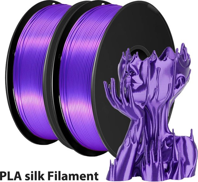 EasyThreed PLA Seide Filament Lila-Rot 1,75mm 1kg - Bild 1