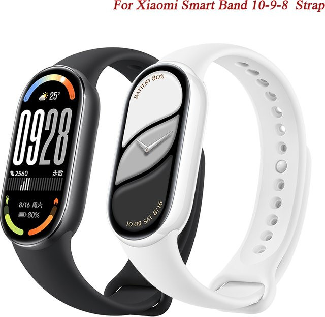 Xiaomi Uhrenarmband Silikon, Xiaomi Smart Band 10-NFC, mi band 9, mi band 8 - Bild 1