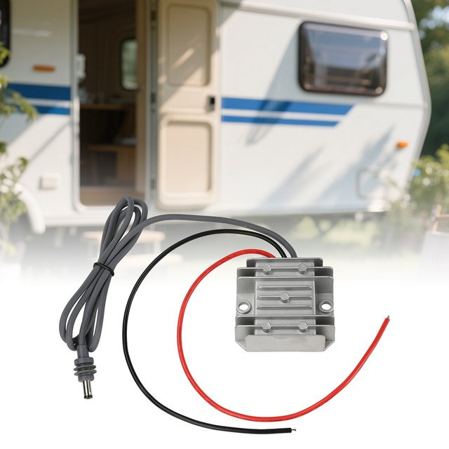 DC-DC Step Up Konverter 12V/24V auf 30V 3,5A mit DC-Stromkabel in Silber für Mini-Elektrowerkzeug-Zubehör - Bild 1