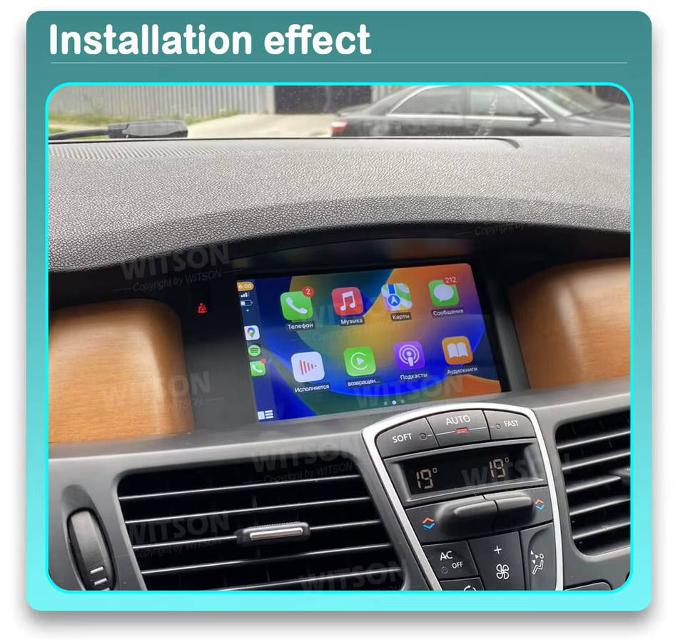 WITSON Android Auto Stereo für Renault Laguna 3 und Latitude 2011-2015 mit GPS, WiFi und Carplay in Schwarz - Bild 3