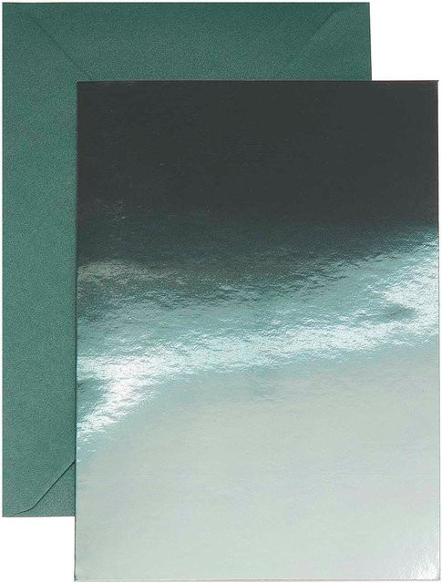 Rico Design Paper Poetry Kartenset aus Spiegelkarton in Grün, Format B6 - Bild 1