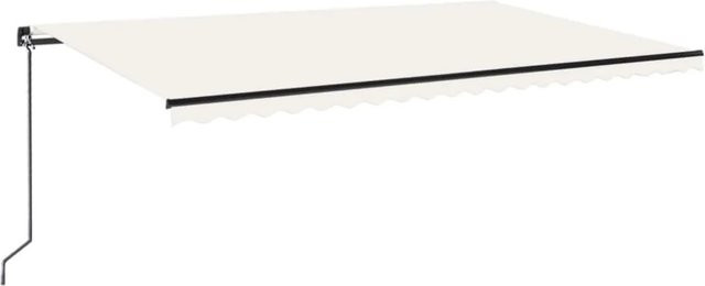 Manuelle Markise von furnicato aus Aluminium und Polyestergewebe in Creme, B: 500 cm, T: 300 cm - Bild 1