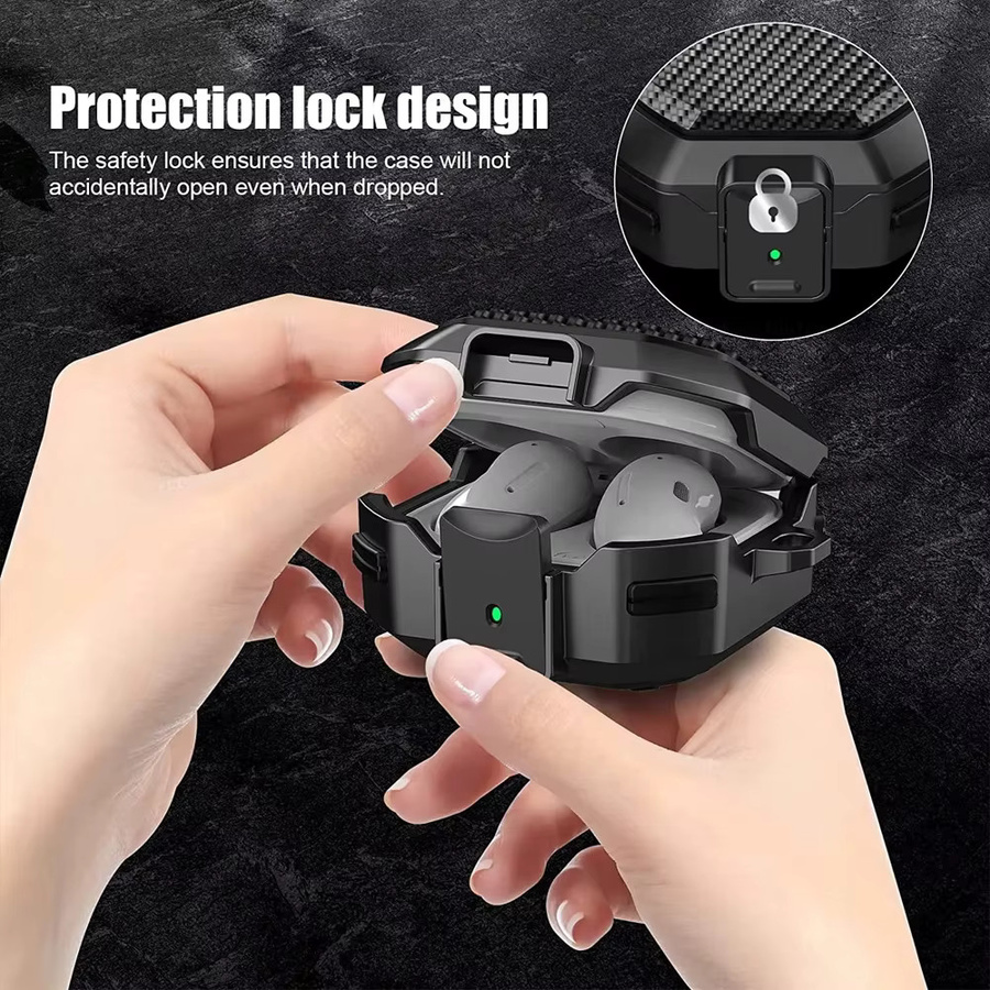 Schutzhülle aus weichem TPU für Samsung Galaxy Buds2 Pro, Buds FE, Live und Buds Pro in Schwarz und Gelb mit Schlüsselanhänger - Bild 2
