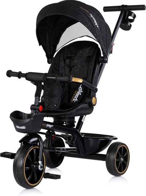 Chipolino Tricycle Max Sport 2 in 1 Dreirad schwarz ab 18 Monaten - Bild 1