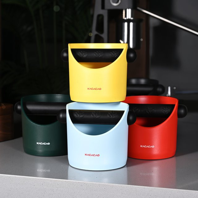 KACACAO Kaffee Knock Box Espresso Container in Blau mit Anti-Slip-Funktion für Barista und Café-Zubehör - Bild 1