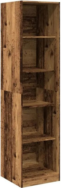 vidaXL Kleiderschrank in Altholz-Optik aus Holzwerkstoff, Farbe Braun, B/T/H: 50 x 50 x 200 cm - Bild 1