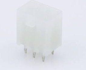 Molex Einbau-Buchsenleiste in Weiß mit 6 Polen und 4,2 mm Rastermaß - Bild 1