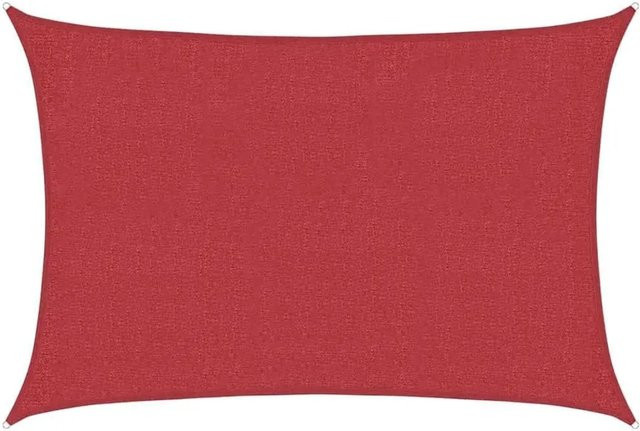 Furnicato Sonnensegel aus HDPE in Rot, Rechteckig, B x T: 400 x 300 cm - Bild 1