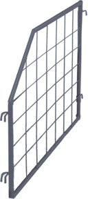 Cordes Palettenaufsatz Trenngitter schräg in Anthrazitgrau RAL 7016 - Bild 1