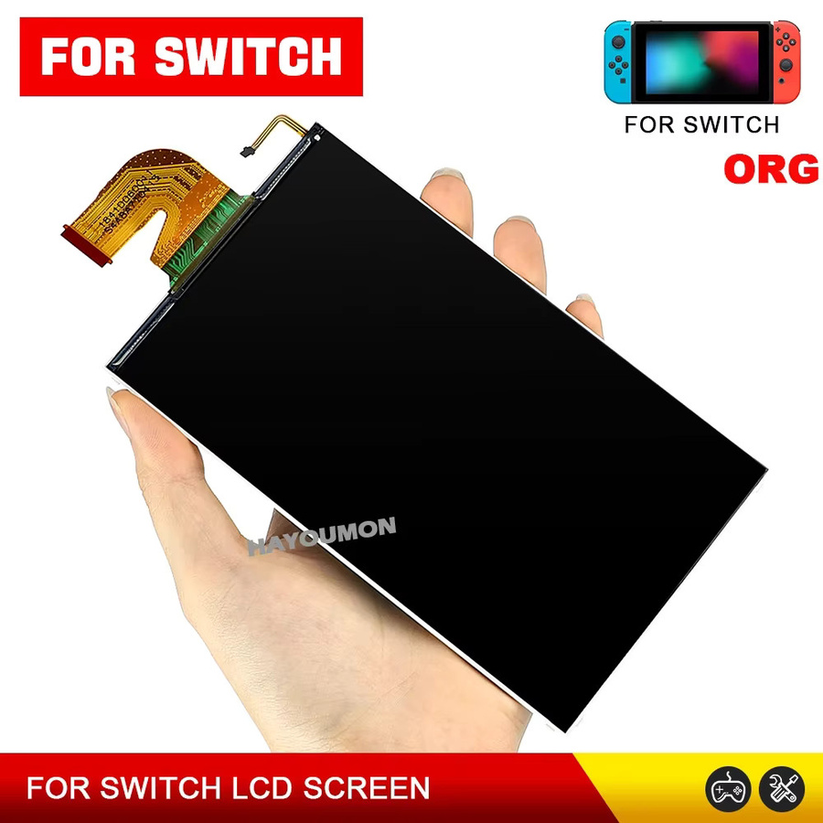 HeroAngel LCD-Bildschirm Ersatz für Nintendo Switch V1 V2, schwarzes Display-Glasbaugruppe - Bild 3