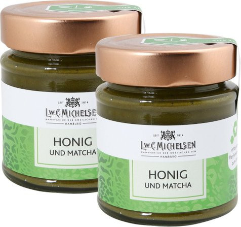 L.W.C. Michelsen Honig mit Matcha 2 x 180 g