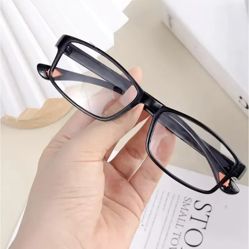 MOYOKA Lesebrille, Vollrand, Kunststoff, transparent schwarz, Unisex - Bild 3