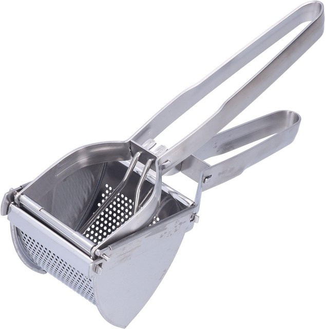 CosyHome Kartoffelreismühle aus Edelstahl in Silber, tragbare Kartoffelpresse mit Hebelwirkung und abnehmbaren Teilen - Bild 1