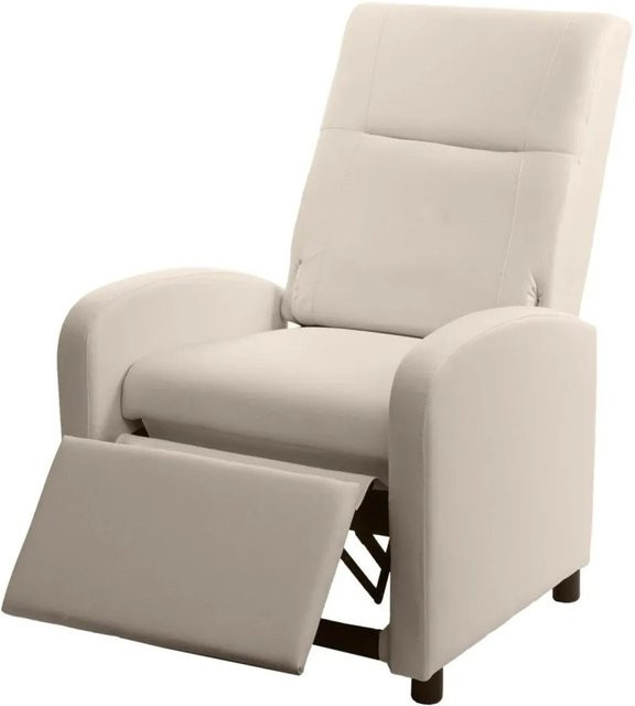 MCW Relaxsessel H18 in Creme/Beige mit Armlehnen und Polsterung - Bild 1