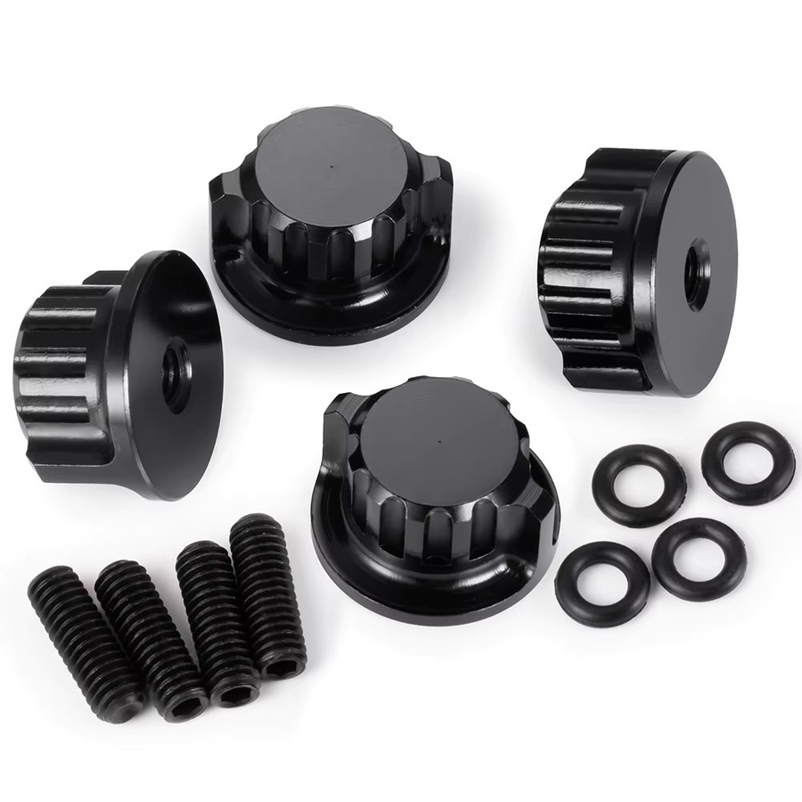 YEAHRUN 4-teiliges Set Aluminium Legierung Körper Montieren Rändelschraube Muttern - Bild 2