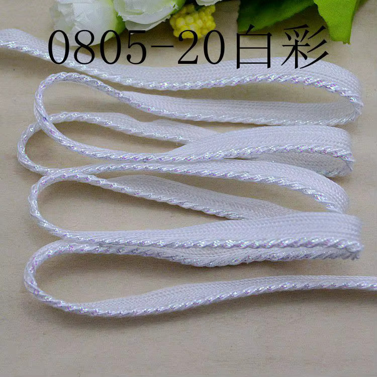 Weiße Spitzenborte mit geschwungenem Muster für DIY Bastelarbeiten und zum Nähen, Breite: 1 cm, 5 m pro Packung - Bild 2