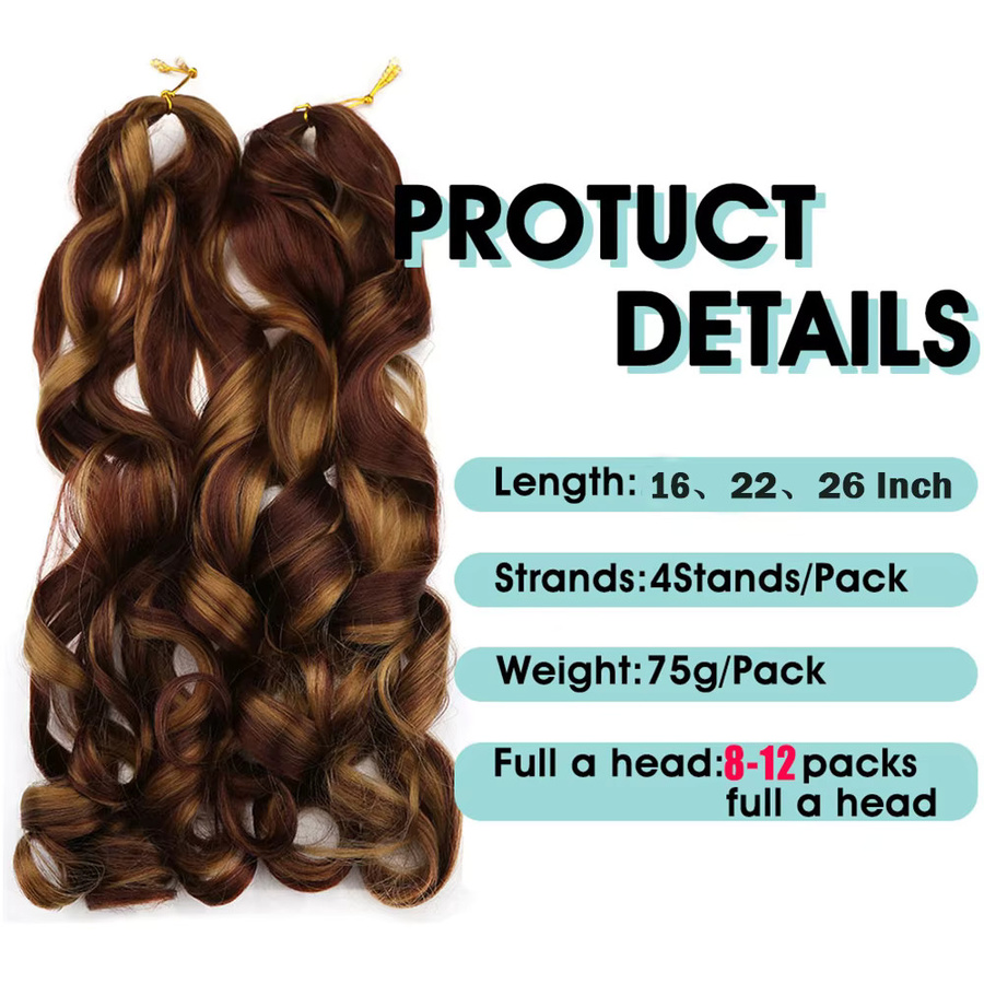 Sheila Beauty Haarverlängerung, synthetisch, Ombre-Spirallocken, Damen - Bild 3