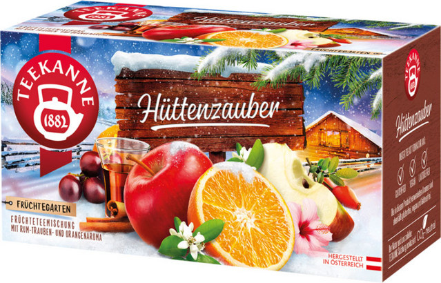 Teekanne Früchtetee Hüttenzauber, Teebeutel, 20 Stück, 60 g - Bild 1