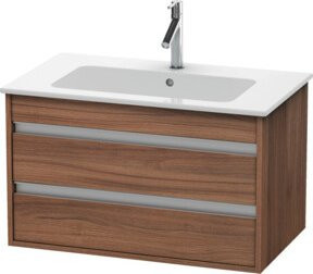 Duravit Waschtischunterschrank Ketho in Nussbaum Natur mit 2 Schubladen, wandhängend, B/T: 80 x 47,5 cm - Bild 1