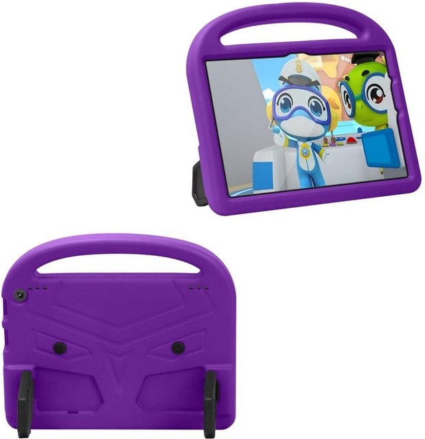 Ubasy Stoßfeste Kindersichere Tablet Hülle mit Griff und Ständer für Amazon Fire HD 10, HD 10 Plus, Max 11 sowie 7., 9., 11. und 13. Generation aus EVA Schaum in Violett - Bild 1