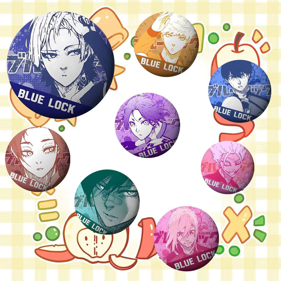 Brosche Anime Blues Locks, Metall-Emblem - Bild 2