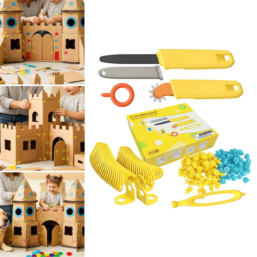 sharprepublic Konstruktionswerkzeug-Set, 168-teiliges Set, Karton, bunt - Bild 2