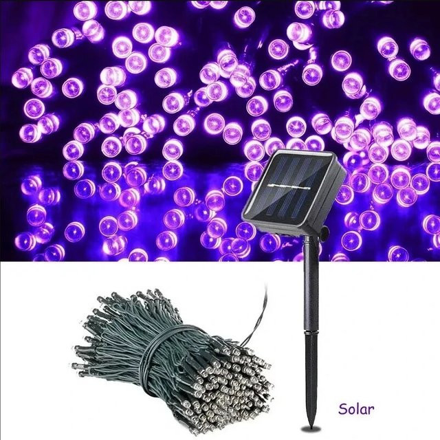Wasserdichte Solar LED Lichterkette für Garten und Weihnachten in Multicolour RGB - Bild 1