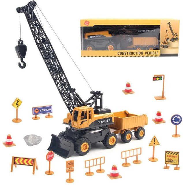 Fashnics Bautechnik Kranfahrzeuge-Set Modellspielzeug 1:55 - Bild 1