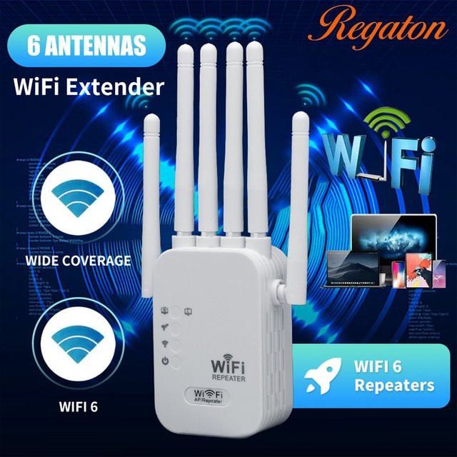 Regaton WLAN-Repeater 1200Mbps 5 GHz WLAN-Verstärker in Weiß - Bild 1